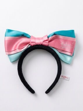 Tokyo Disney Resort TDR Ariel The Little Mermaid Satin Bow Headband Ears